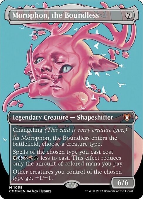 [Foil] CMM 1058 Morophon, the Boundless (Textured Foil Borderless) M
