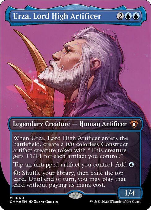 [Foil] CMM 1060 Urza, Lord High Artificer (Textured Foil Borderless) M