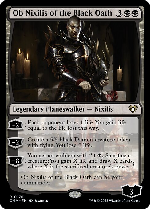 [Foil] CMM 176 Ob Nixilis of the Black Oath R