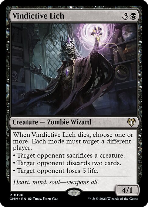 [Foil] CMM 196 Vindictive Lich R