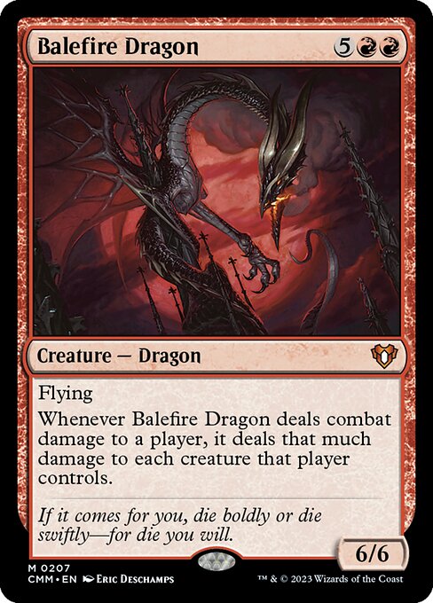 [Foil] CMM 207 Balefire Dragon M