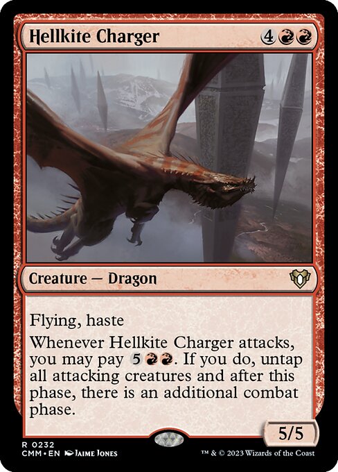 [Foil] CMM 232 Hellkite Charger R