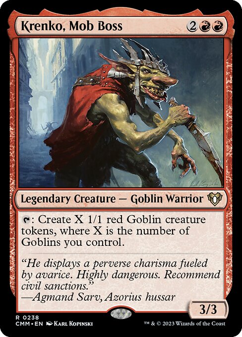 [Foil] CMM 238 Krenko, Mob Boss R