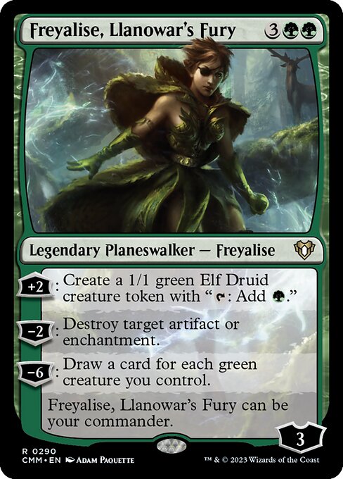 [Foil] CMM 290 Freyalise, Llanowar's Fury R