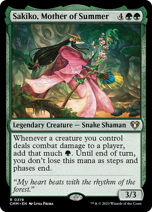 [Foil] CMM 319 Sakiko, Mother of Summer R