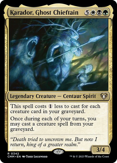 [Foil] CMM 342 Karador, Ghost Chieftain R