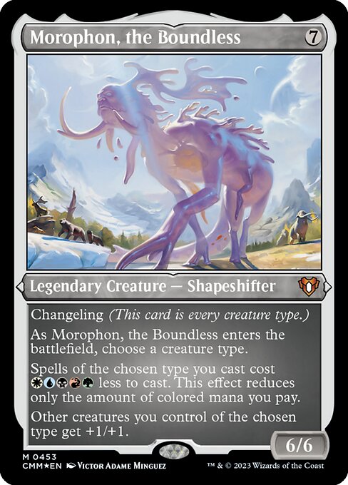 [Foil Etched] CMM 453 Morophon, the Boundless (Foil Etched) M