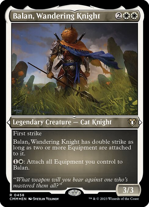 [Foil Etched] CMM 458 Balan, Wandering Knight (Foil Etched) R