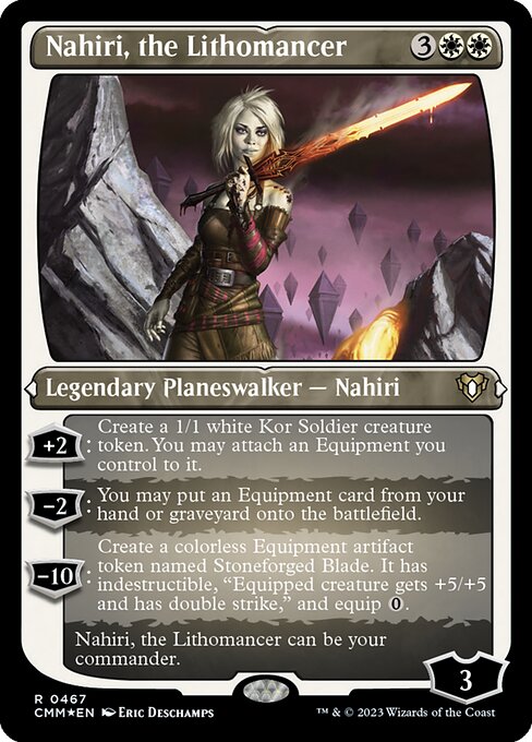 [Foil Etched] CMM 467 Nahiri, the Lithomancer (Foil Etched) R