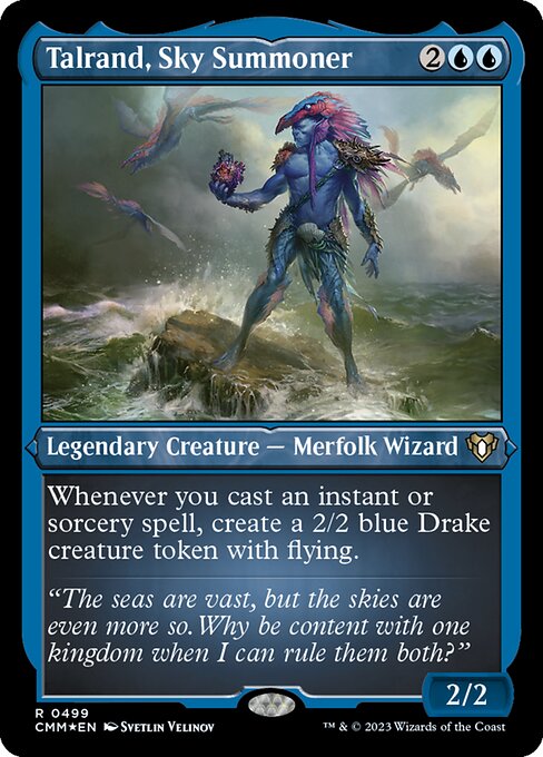 [Foil Etched] CMM 499 Talrand, Sky Summoner (Foil Etched) R