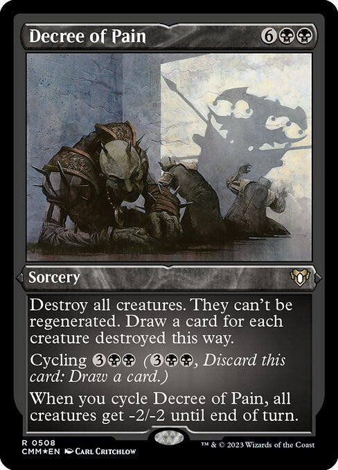 [Foil Etched] CMM 508 Decree of Pain (Foil Etched) R