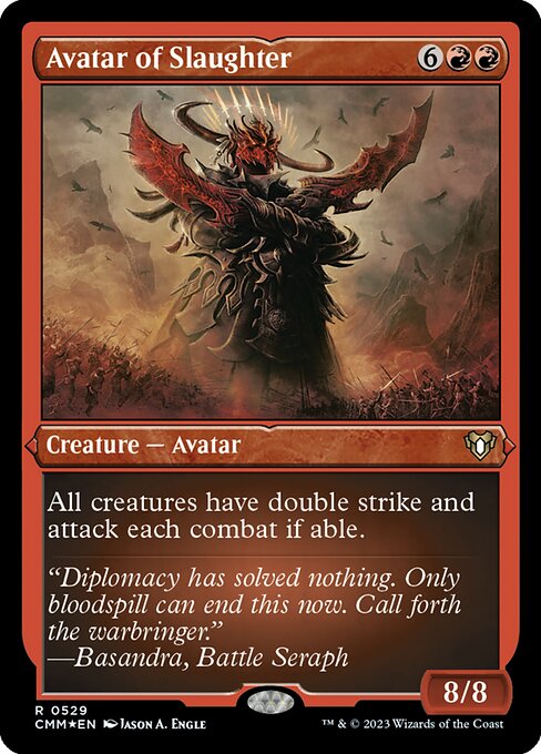 [Foil Etched] CMM 529 Avatar of Slaughter (Foil Etched) R