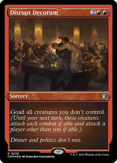 [Foil Etched] CMM 533 Disrupt Decorum (Foil Etched) R