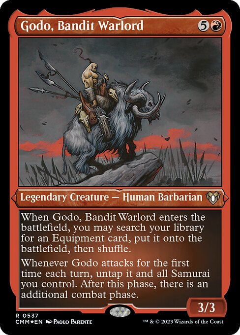 [Foil Etched] CMM 537 Godo, Bandit Warlord (Foil Etched) R