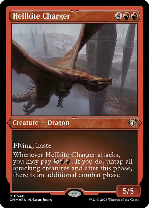 [Foil Etched] CMM 540 Hellkite Charger (Foil Etched) R