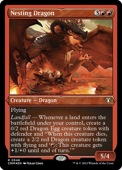[Foil Etched] CMM 546 Nesting Dragon (Foil Etched) R