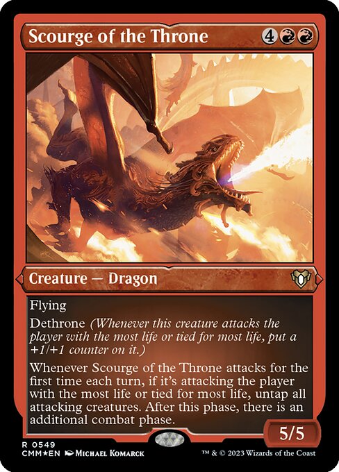[Foil Etched] CMM 549 Scourge of the Throne (Foil Etched) R