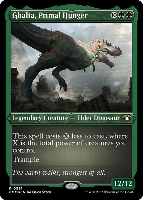 [Foil Etched] CMM 561 Ghalta, Primal Hunger (Foil Etched) R
