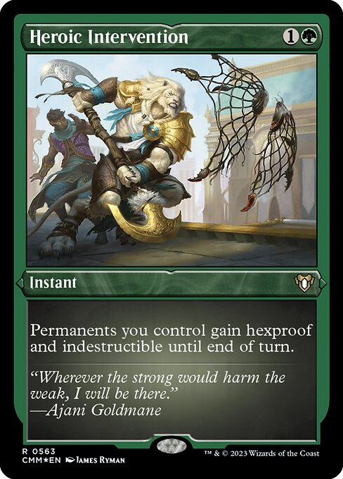 [Foil Etched] CMM 563 Heroic Intervention (Foil Etched) R