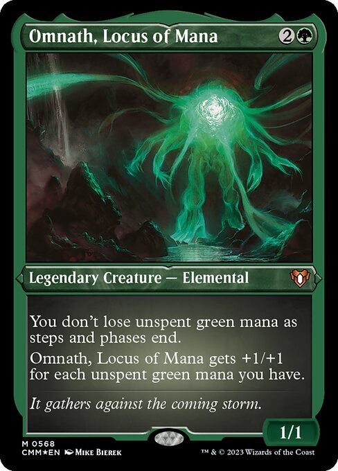 [Foil Etched] CMM 568 Omnath, Locus of Mana (Foil Etched) M