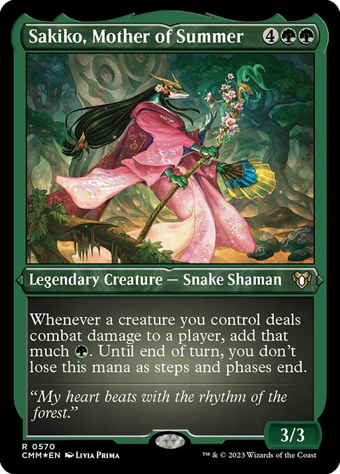 [Foil Etched] CMM 570 Sakiko, Mother of Summer (Foil Etched) R