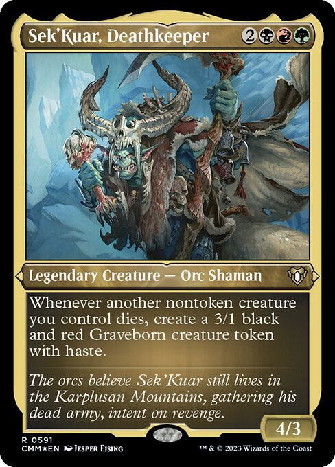 [Foil Etched] CMM 591 Sek'Kuar, Deathkeeper (Foil Etched) R