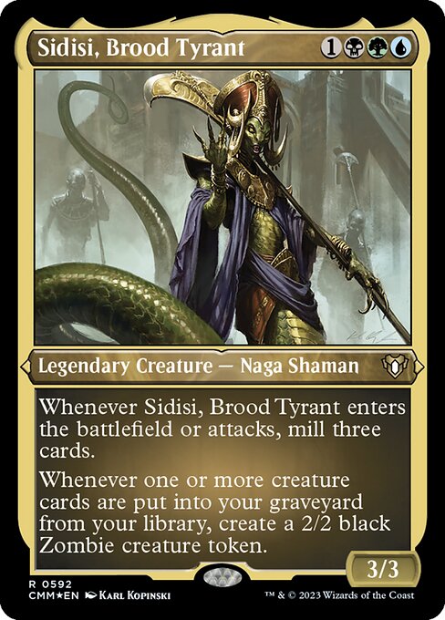 [Foil Etched] CMM 592 Sidisi, Brood Tyrant (Foil Etched) R