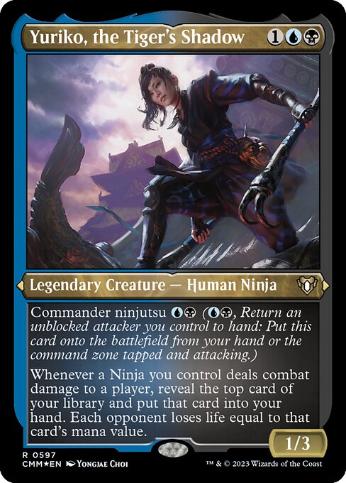[Foil Etched] CMM 597 Yuriko, the Tiger's Shadow (Foil Etched) R