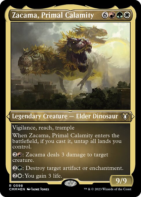 [Foil Etched] CMM 598 Zacama, Primal Calamity (Foil Etched) R