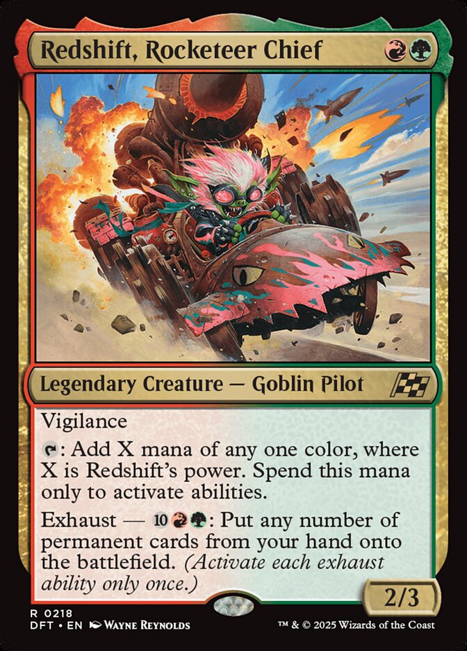 [Foil] DFT 218 Redshift, Rocketeer Chief R