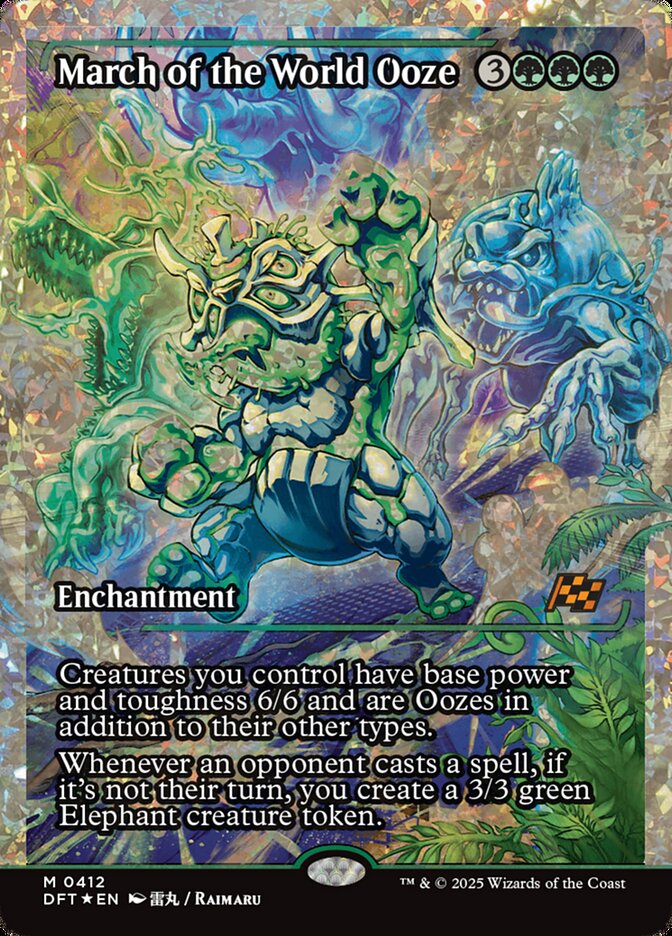 [Foil] DFT 412 March of the World Ooze (0412 - Japan Showcase Fracture Foil) M