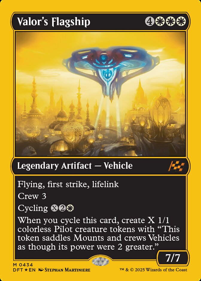 [Foil] DFT 434 Valor's Flagship (0434 - First-Place Foil) M