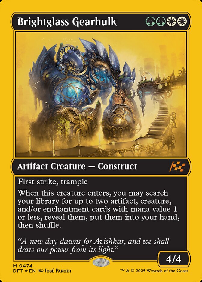 [Foil] DFT 474 Brightglass Gearhulk (0474 - First-Place Foil) M