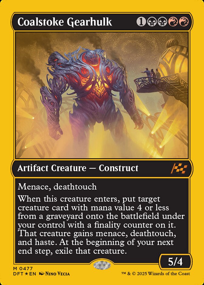 [Foil] DFT 477 Coalstoke Gearhulk (0477 - First-Place Foil) M