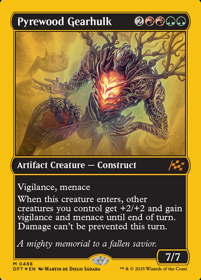 [Foil] DFT 488 Pyrewood Gearhulk (0488 - First-Place Foil) M