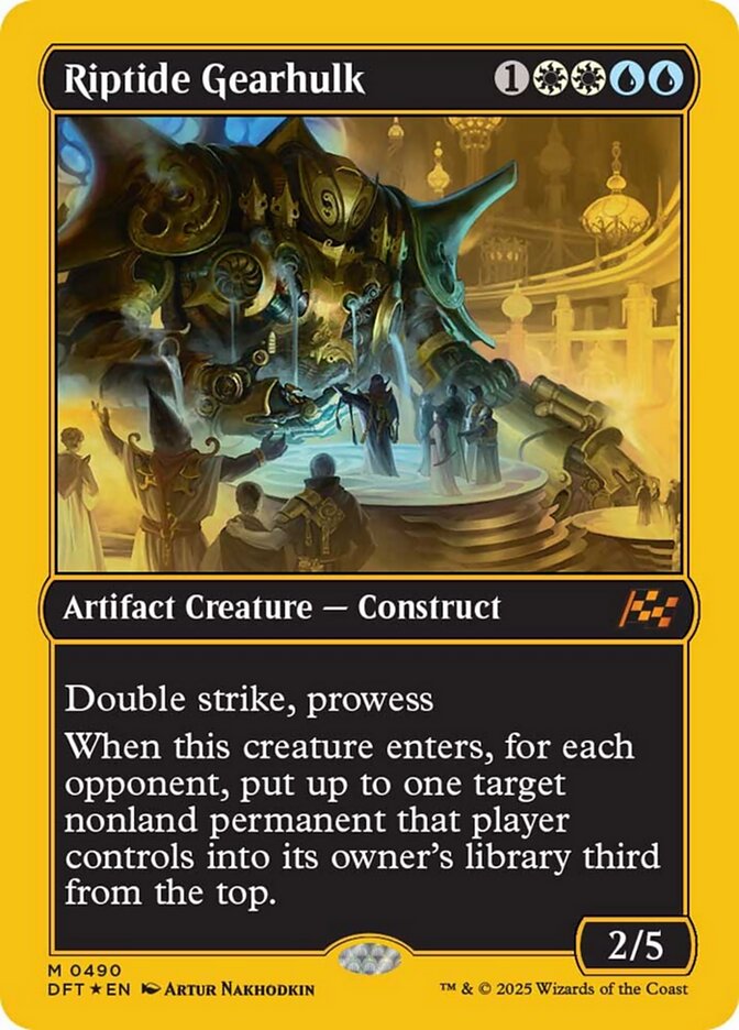 [Foil] DFT 490 Riptide Gearhulk (0490 - First-Place Foil) M