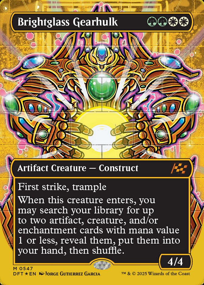 [Foil] DFT 547 Brightglass Gearhulk (0547 - Borderless First-Place Foil) M