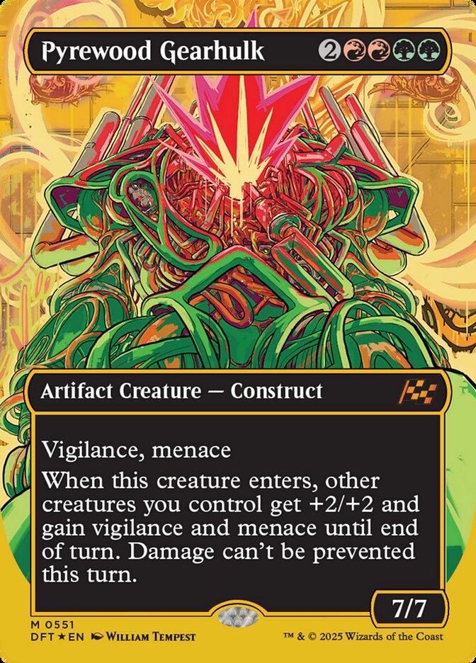 [Foil] DFT 551 Pyrewood Gearhulk (0551 - Borderless First-Place Foil) M