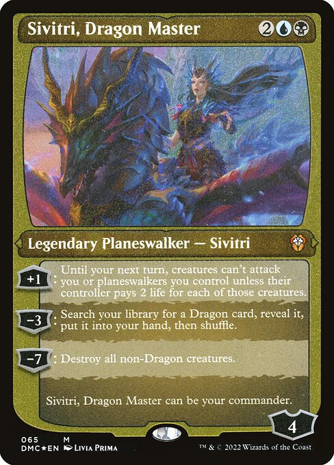 [Foil Etched] DMC 065 Sivitri, Dragon Master (Foil Etched) M