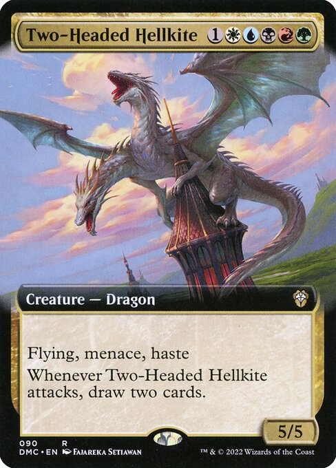 DMC 090 Two-Headed Hellkite (Extended Art) R