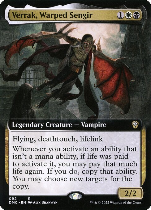 DMC 092 Verrak, Warped Sengir (Extended Art) R