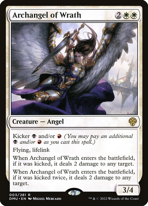 [Foil] DMU 003 Archangel of Wrath R