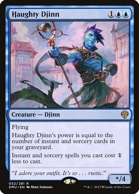 [Foil] DMU 052 Haughty Djinn R