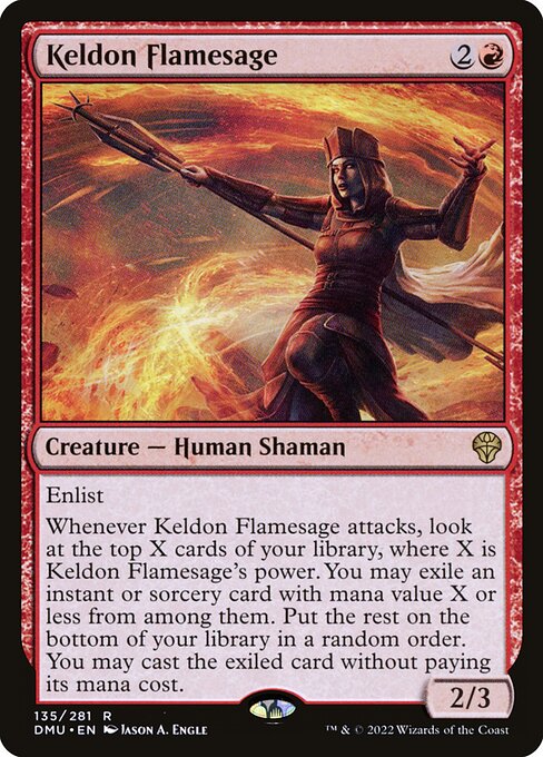 [Foil] DMU 135 Keldon Flamesage R