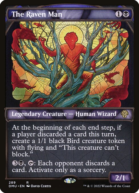 [Foil] DMU 289 The Raven Man (Showcase) R