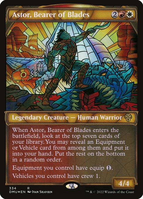 [Textured Foil]DMU 334 Astor, Bearer of Blades (Textured Foil Showcase) R