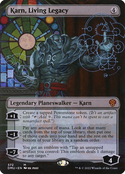 [Foil] DMU 372 Karn, Living Legacy (Borderless) M