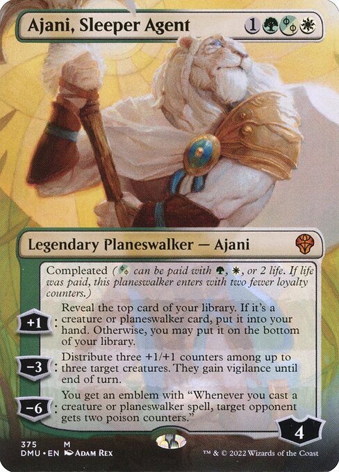 DMU 375 Ajani, Sleeper Agent (Borderless - 375) M
