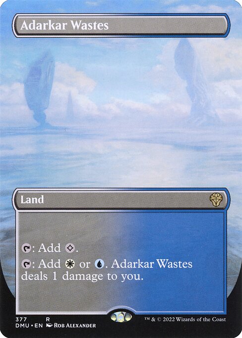 [Foil] DMU 377 Adarkar Wastes (Borderless) R