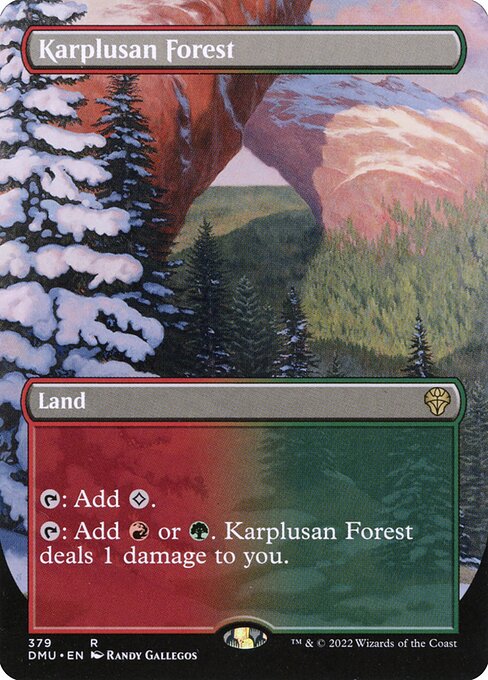 [Foil] DMU 379 Karplusan Forest (Borderless) R